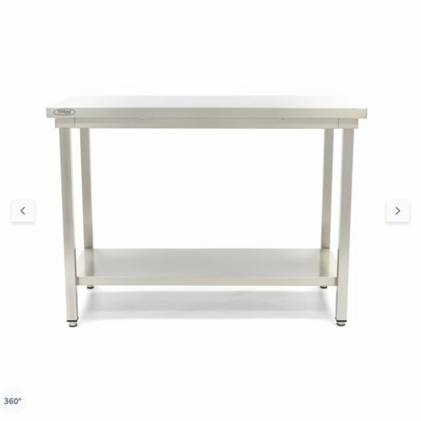  Τραπέζι από ανοξείδωτο χάλυβα 140 x 70cm - Ρυθμιζόμενο ύψος